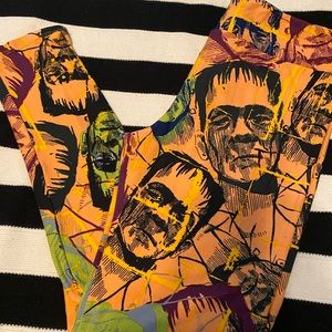 Frankenstein LuLaRoe Leggings Tall & Curvy